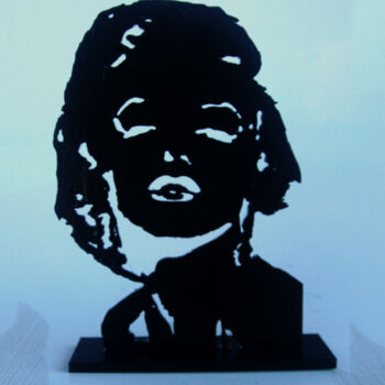Sculpture intitulée "PyB Marilyn Monroe…" par Pyb, Œuvre d'art originale, Résine