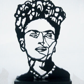 Sculpture titled "PyB FRIDA Kahlo Scu…" by Pyb, Original Artwork, Resin