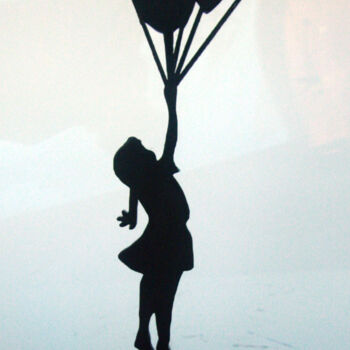 Скульптура под названием "PYB Girl banksy scu…" - Pyb, Подлинное произведение искусства, Смола