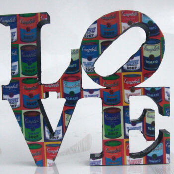 Скульптура под названием "PyB Love Warhol Sou…" - Pyb, Подлинное произведение искусства, Смола