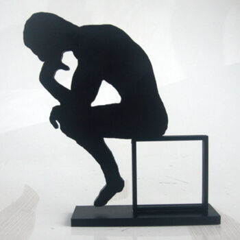 Escultura titulada "PyB Le penseur Rodi…" por Pyb, Obra de arte original, Resina