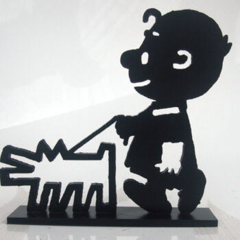 "PyB Charly & Dog ha…" başlıklı Heykel Pyb tarafından, Orijinal sanat, Rezine
