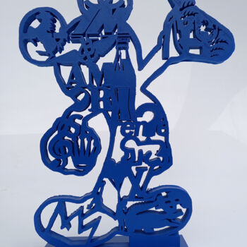 Escultura titulada "PyB Mickey art and…" por Pyb, Obra de arte original, Resina