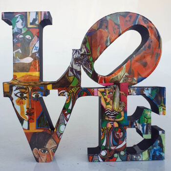 "PyB Love Picasso, 2…" başlıklı Heykel Pyb tarafından, Orijinal sanat, Rezine