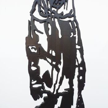 "PyB Banksy girl Bat…" başlıklı Heykel Pyb tarafından, Orijinal sanat, Rezine