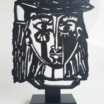 Escultura intitulada "PYB Girl Picasso  ,…" por Pyb, Obras de arte originais, Resina