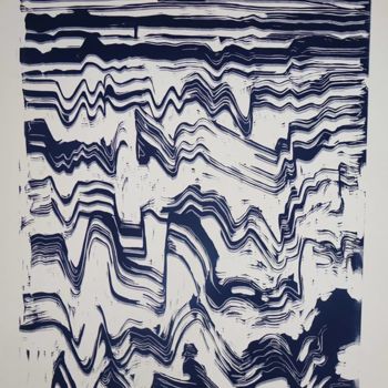 Printmaking titled "distorsion" by Pylos, Original Artwork