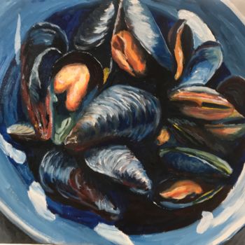 "Moules" başlıklı Tablo Steven Pynn tarafından, Orijinal sanat, Petrol