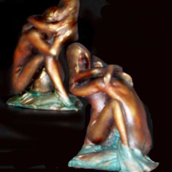 Sculpture titled "Deux" by Ferrer / Py.R  /  Gef, Original Artwork, Mixed Media
