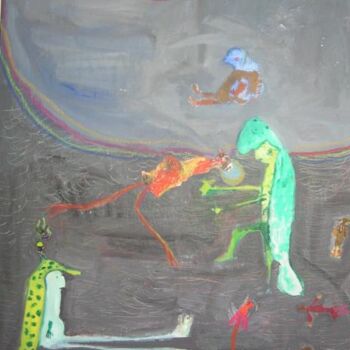 Картина под названием "Laila Saida" - Q.Mumu, Подлинное произведение искусства