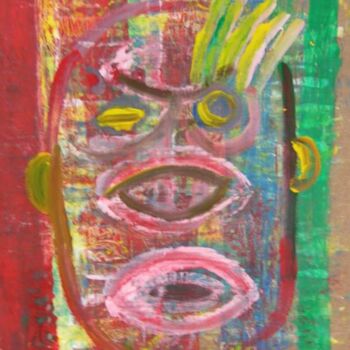 Painting titled "Mi unconscoius self…" by Q.Mumu, Original Artwork