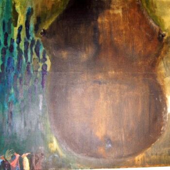 Pittura intitolato "L'explosion du vent…" da Q.Mumu, Opera d'arte originale