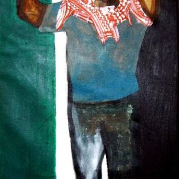 Painting titled "Free Palestina" by Q.Mumu, Original Artwork