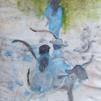 Pintura intitulada "Mi sueno de libertad" por Q.Mumu, Obras de arte originais