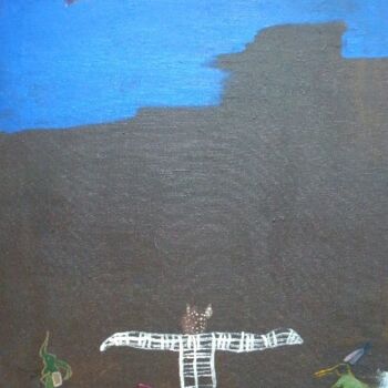 Malarstwo zatytułowany „Maori Kite man” autorstwa Q.Mumu, Oryginalna praca