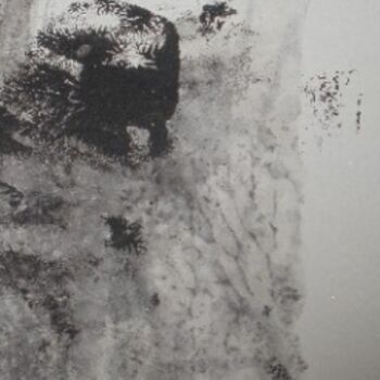 Malerei mit dem Titel "Alien in the mist" von Q.Mumu, Original-Kunstwerk