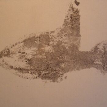 Malerei mit dem Titel "Out of shape shark" von Q.Mumu, Original-Kunstwerk
