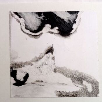 Malerei mit dem Titel "drifting iceberg" von Q.Mumu, Original-Kunstwerk