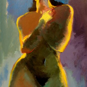 Painting titled "Lust" by Qais Al Sindy, Original Artwork, Acrylic