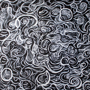 Ζωγραφική με τίτλο "Labyrinth" από Quentin Esseiva, Αυθεντικά έργα τέχνης, Ακρυλικό