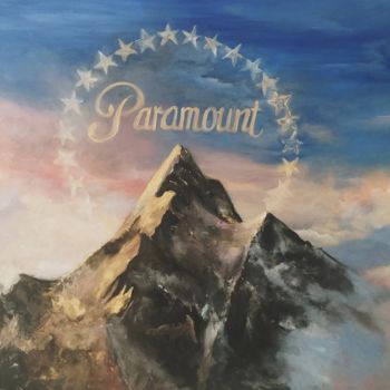 Painting titled "Paramount" by Vera Derevyanko, Original Artwork, Oil Mounted on Wood Panel