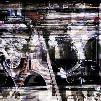 Digital Arts titled "Bad Mechanics" by Qinart, Original Artwork, Digital Painting