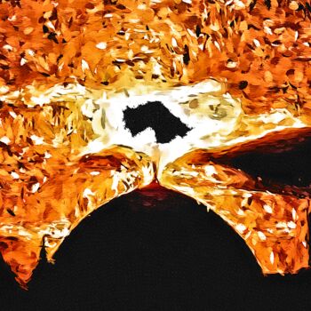 Arte digitale intitolato "Eye of Fire" da J.A. Quattro (Qu4ttroStudio), Opera d'arte originale, Fotografia non manipolata
