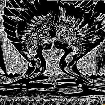 Artes digitais intitulada "Black Cherubim" por J.A. Quattro (Qu4ttroStudio), Obras de arte originais, Fotografia Não Manipul…