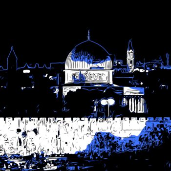 Digital Arts titled "Dome of the Rock We…" by J.A. Quattro (Qu4ttroStudio), Original Artwork, Non Manipulated Photography