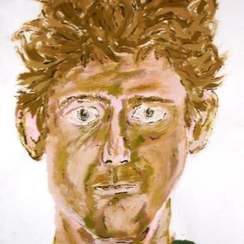 Printmaking titled "self portrait 2" by Matthew Quain, Original Artwork