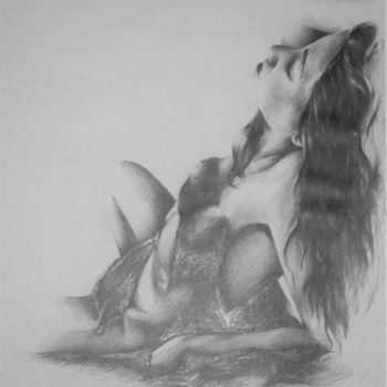 Drawing titled "Selfie Squared" by Dominika Bartková, Original Artwork, Pencil