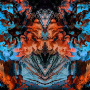 Photography titled "Blue Orange: Photog…" by Queennoble Dr. Elle Ramirez, Original Artwork, Manipulated Photography