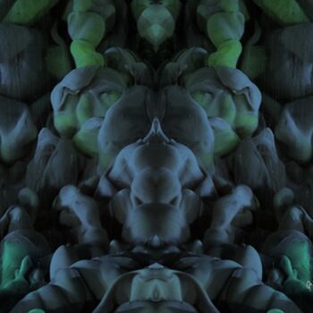 Photography titled "Blue Foams" by Queennoble Dr. Elle Ramirez, Original Artwork, Manipulated Photography
