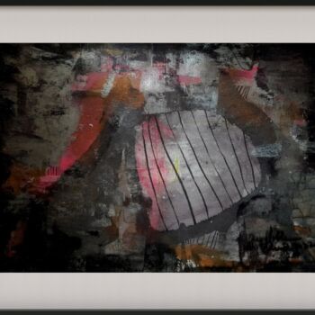 Painting titled "Framed Abstract Art…" by Queennoble Dr. Elle Ramirez, Original Artwork, Acrylic Mounted on Wood Panel
