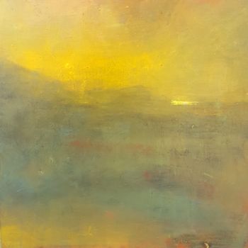 Painting titled "Crépuscule" by Michele Quence, Original Artwork, Oil