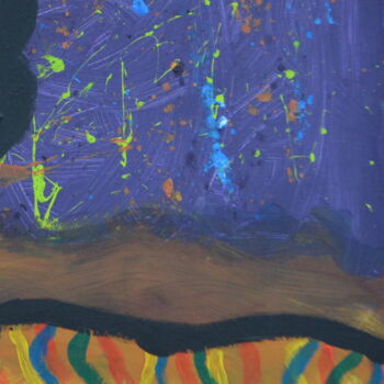 Malerei mit dem Titel "The tree of the psy…" von Quentin Monnet, Original-Kunstwerk, Acryl
