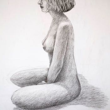 Disegno intitolato "nue 3" da Kevin Bolliet, Opera d'arte originale