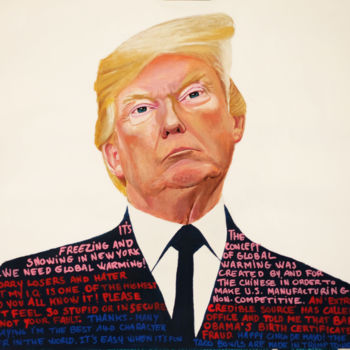 Painting titled "TRUMP" by Kevin Bolliet, Original Artwork