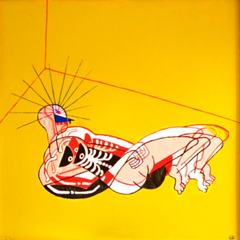 "La piece jaune" başlıklı Tablo Kevin Bolliet tarafından, Orijinal sanat