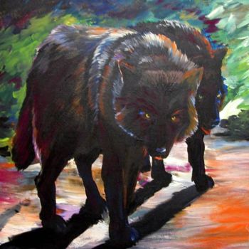 Painting titled "Stalking the Dawn" by Clifford Vanmeter, Original Artwork, Oil