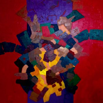Pittura intitolato "image.jpg" da Régine Quidu, Opera d'arte originale