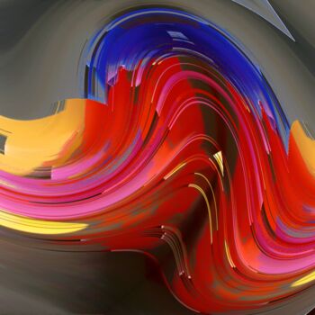 Photographie intitulée "Bassines (Colored B…" par Fabrice Quignette, Œuvre d'art originale, Photographie numérique