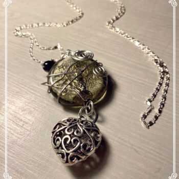 Design intitulée "Collier perle ronde…" par Quintessence Bijoux De Création, Œuvre d'art originale, Bijoux