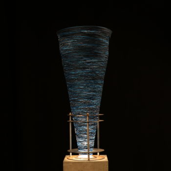 Design intitulée "Outre Mer B" par Eckard Burgschweiger, Œuvre d'art originale, Luminaire