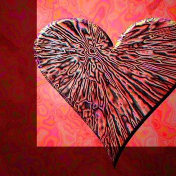 Digital Arts titled "Heart 2" by Bill Hunt, Original Artwork