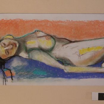 Drawing titled "N.R. N° 8" by R. Cavalié, Original Artwork, Pastel