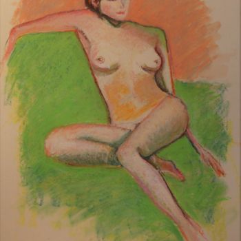 Drawing titled "N°339  Transatlanti…" by R. Cavalié, Original Artwork, Pastel