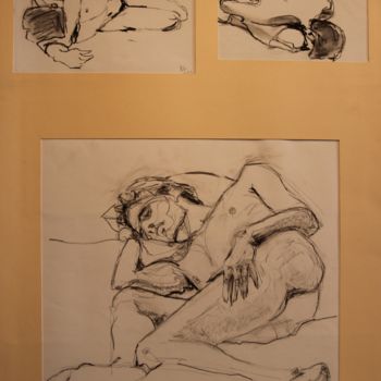 Drawing titled "NR N°34" by R. Cavalié, Original Artwork, Chalk