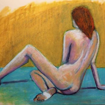 Dessin intitulée "N°372  Dans la cham…" par R. Cavalié, Œuvre d'art originale, Pastel