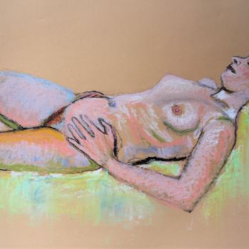 Drawing titled "N°302  Bouffée de T…" by R. Cavalié, Original Artwork, Pastel